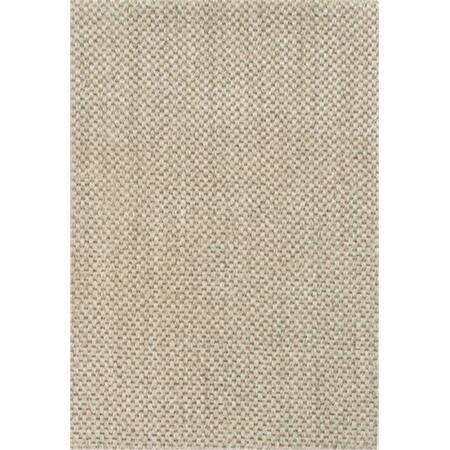 JAIPUR RUGS Naturals Solid Pattern Sisal Taupe/Ivory Area Rug  2x3 RUG119172
